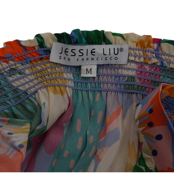 Jessie Liu Silk Floral Dress - Picture 6 of 6